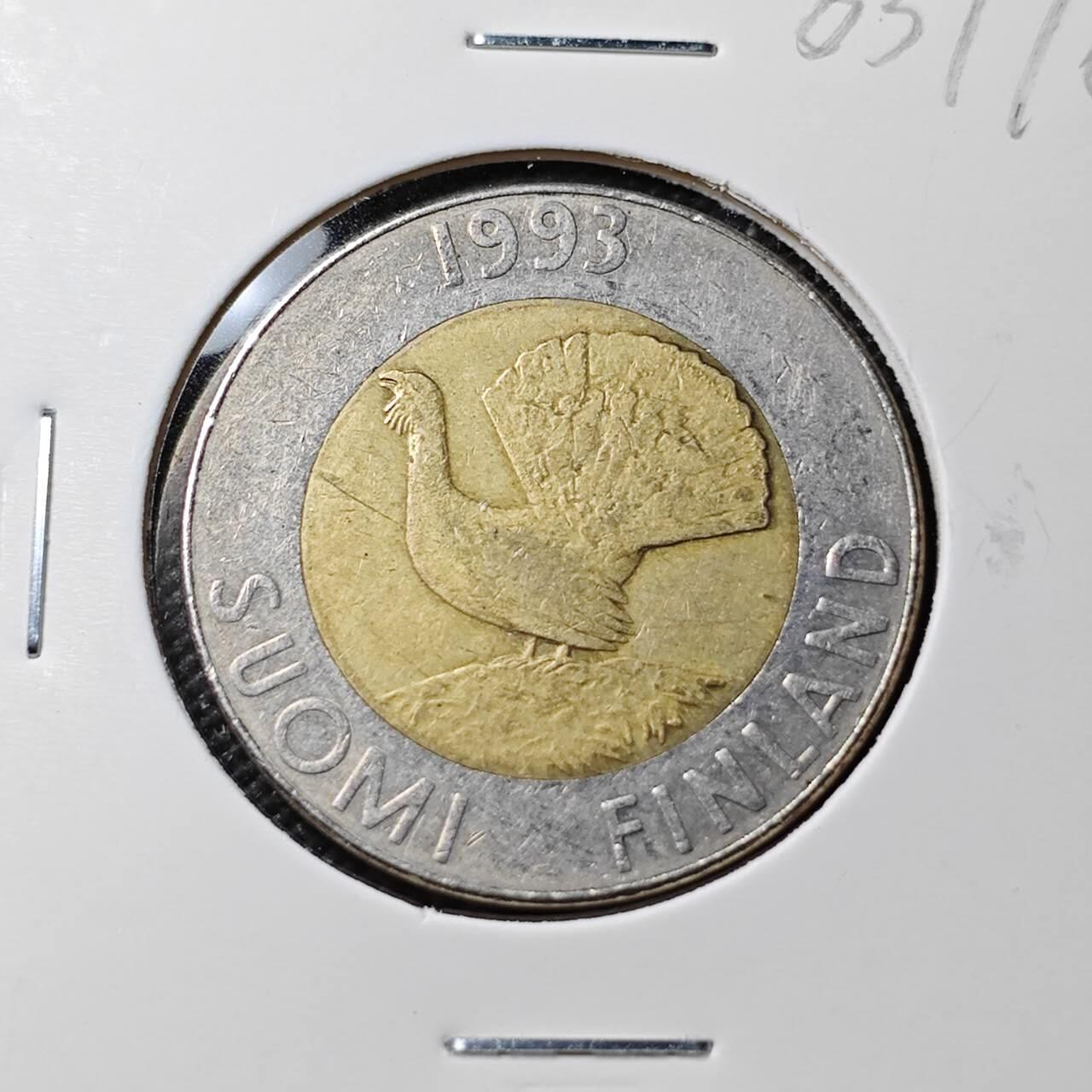 KK钱币收藏小铺  第383期  2月预留时间 周末发货  1993芬兰10马克双色币