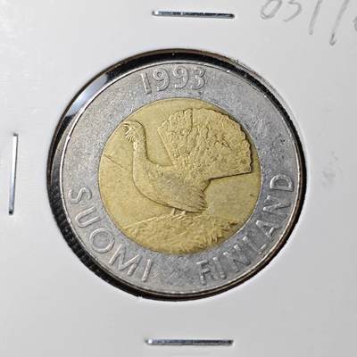 KK钱币收藏小铺  第383期  2月预留时间 周末发货 -  1993芬兰10马克双色币