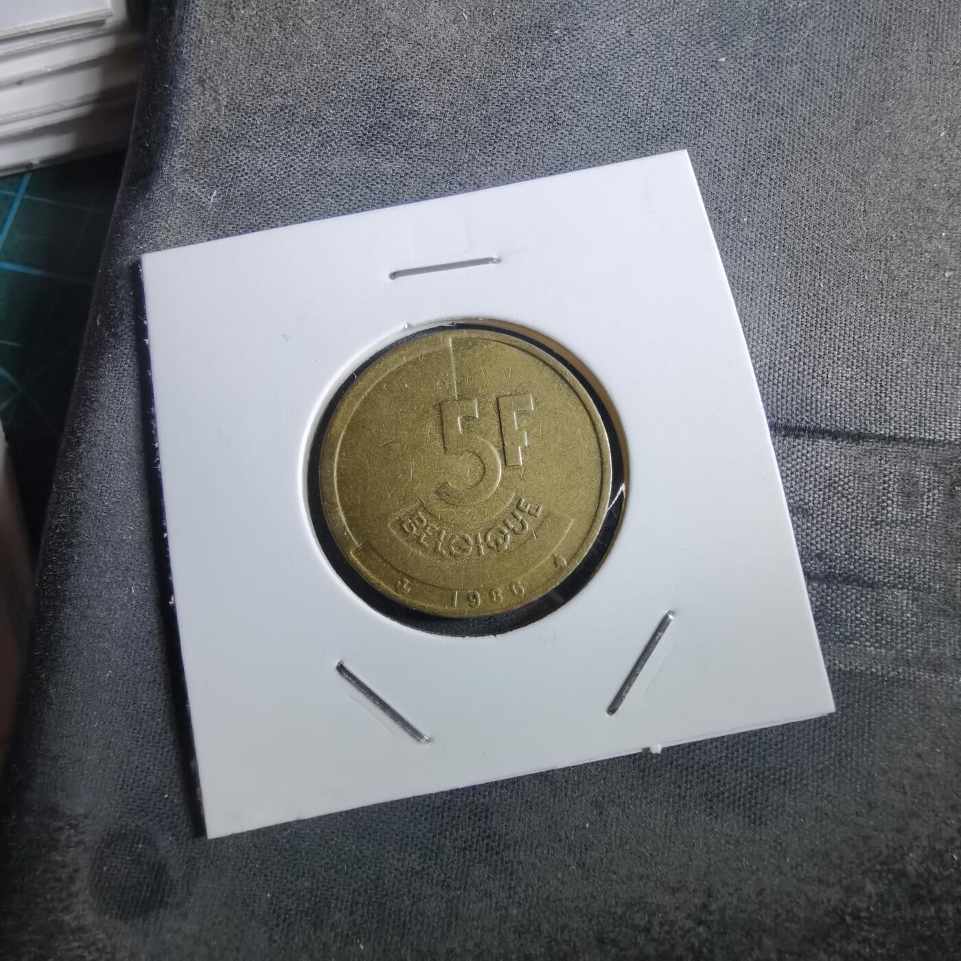 沼泽如烟--第950场 比利时1986年5法郎