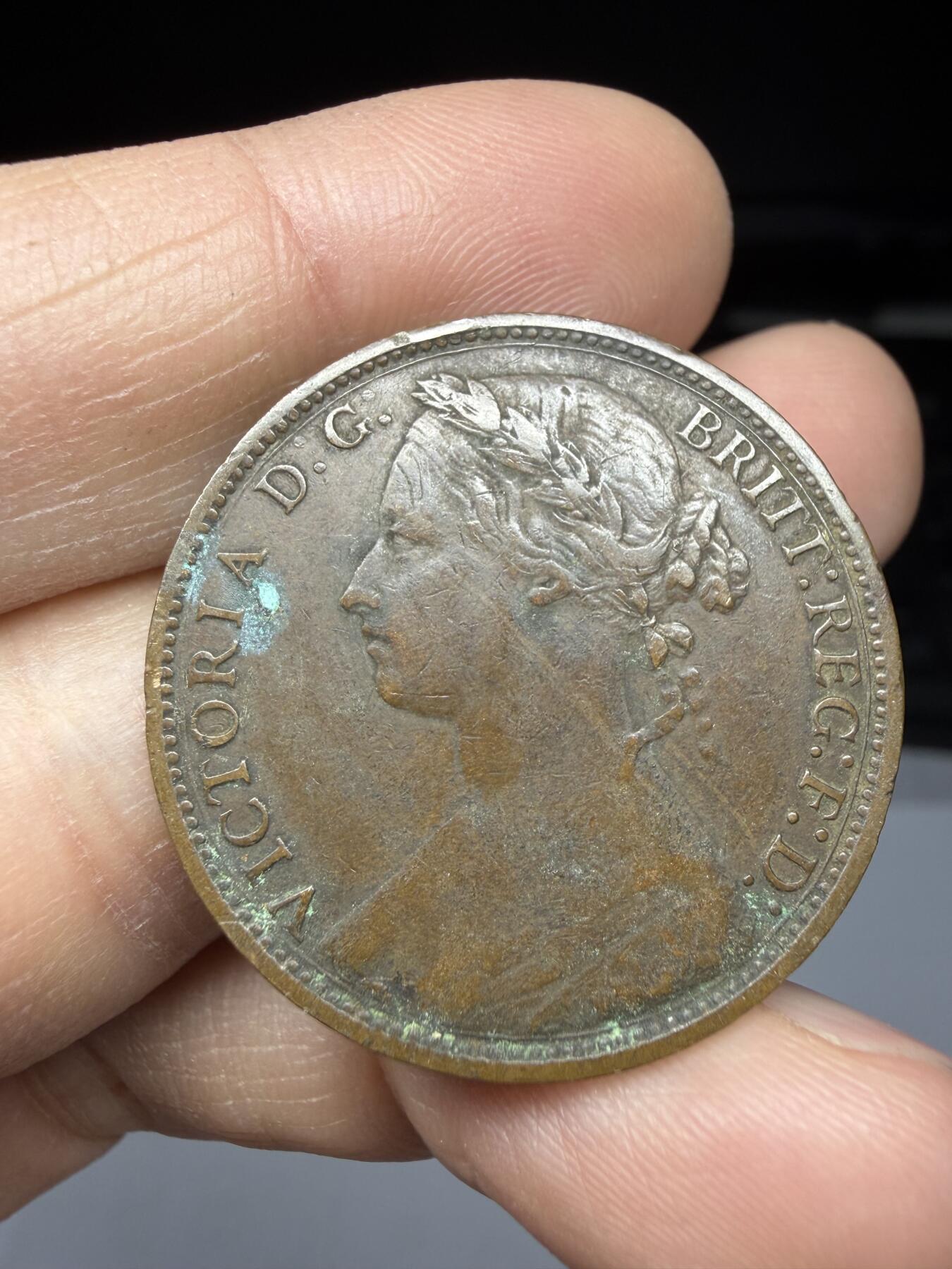 2026年集古藏今外币拍卖第一期-第1场—（总第298拍），可以寄存60天，满160元包邮。 1876年英国1便士