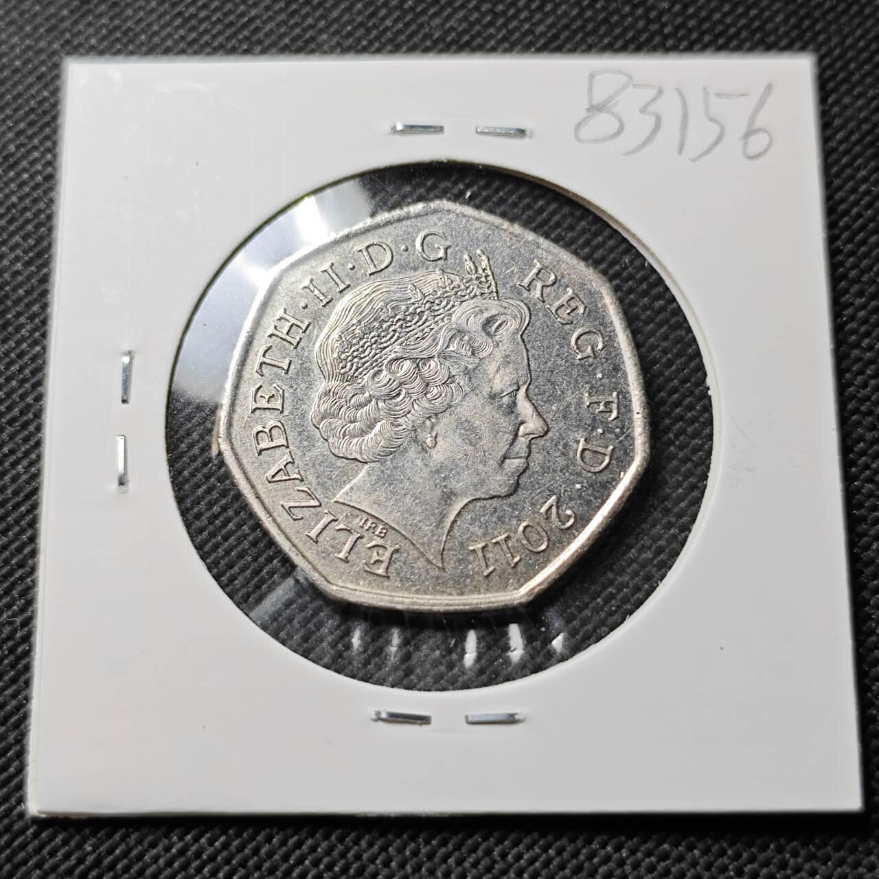 KK钱币收藏小铺  第383期  2月预留时间 周末发货  2012英国50便士纪念币