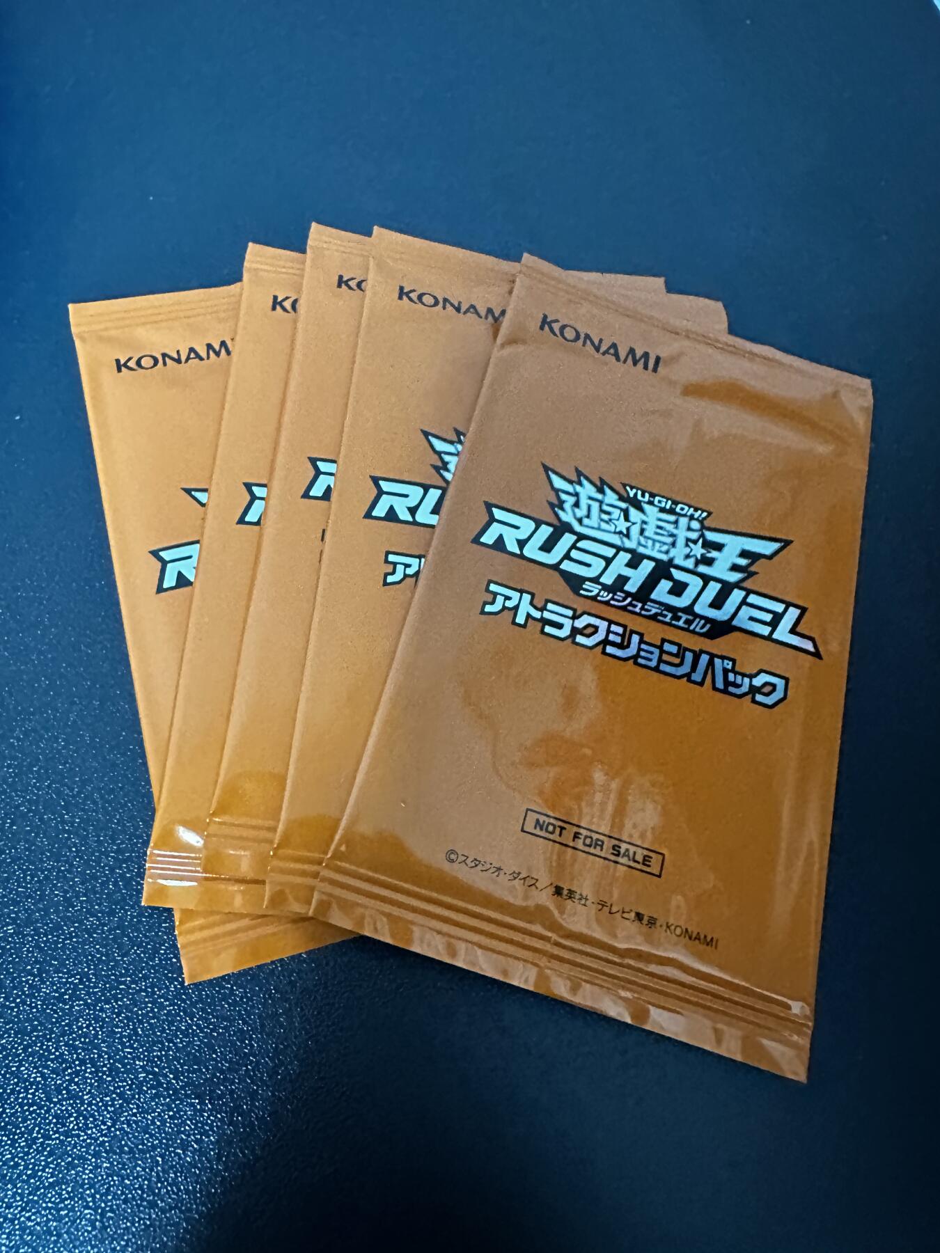 游戏王 RUSH DUEL系列等 卡牌 游戏王  Attraction Pack卡包5包