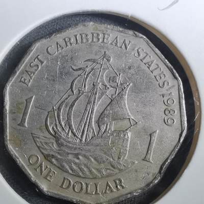 沼泽如烟--第950场 - 东加勒比1989年一元