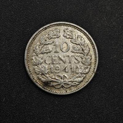 【淘币小摊】限时拍第八百三十九拍  散币银币场  满百包邮可预留两周  周一统一发货  - 荷兰1941年10分银币 参考银价15