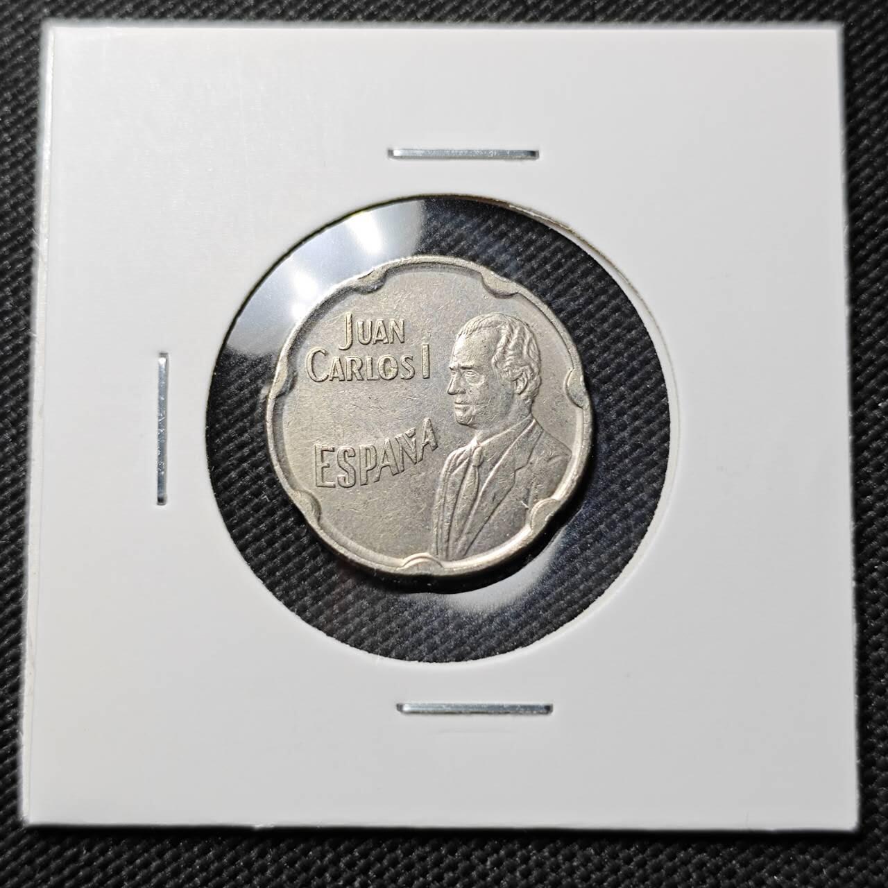 KK钱币收藏小铺  第384期  2月预留时间 周末发货  西班牙50比塞塔纪念币