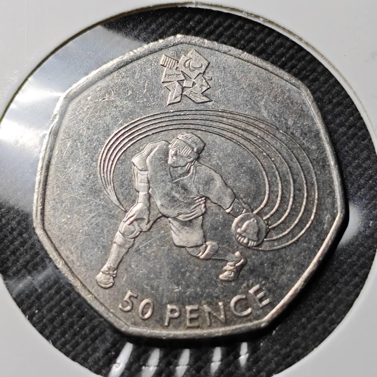 KK钱币收藏小铺  第383期  2月预留时间 周末发货  2012英国50便士纪念币