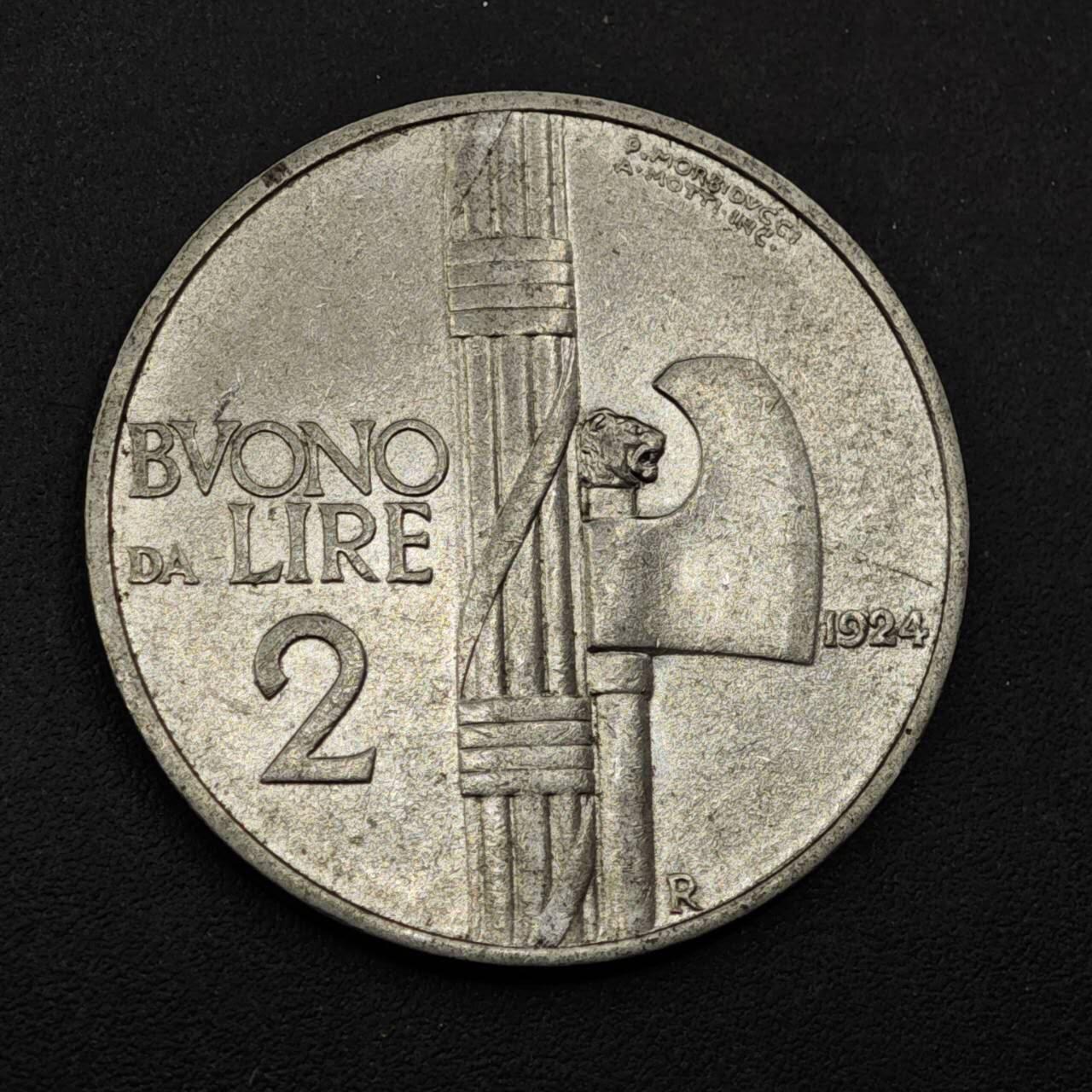 【淘币小摊】限时拍第八百三十九拍  散币银币场  满百包邮可预留两周  周一统一发货  意大利1924年2里拉