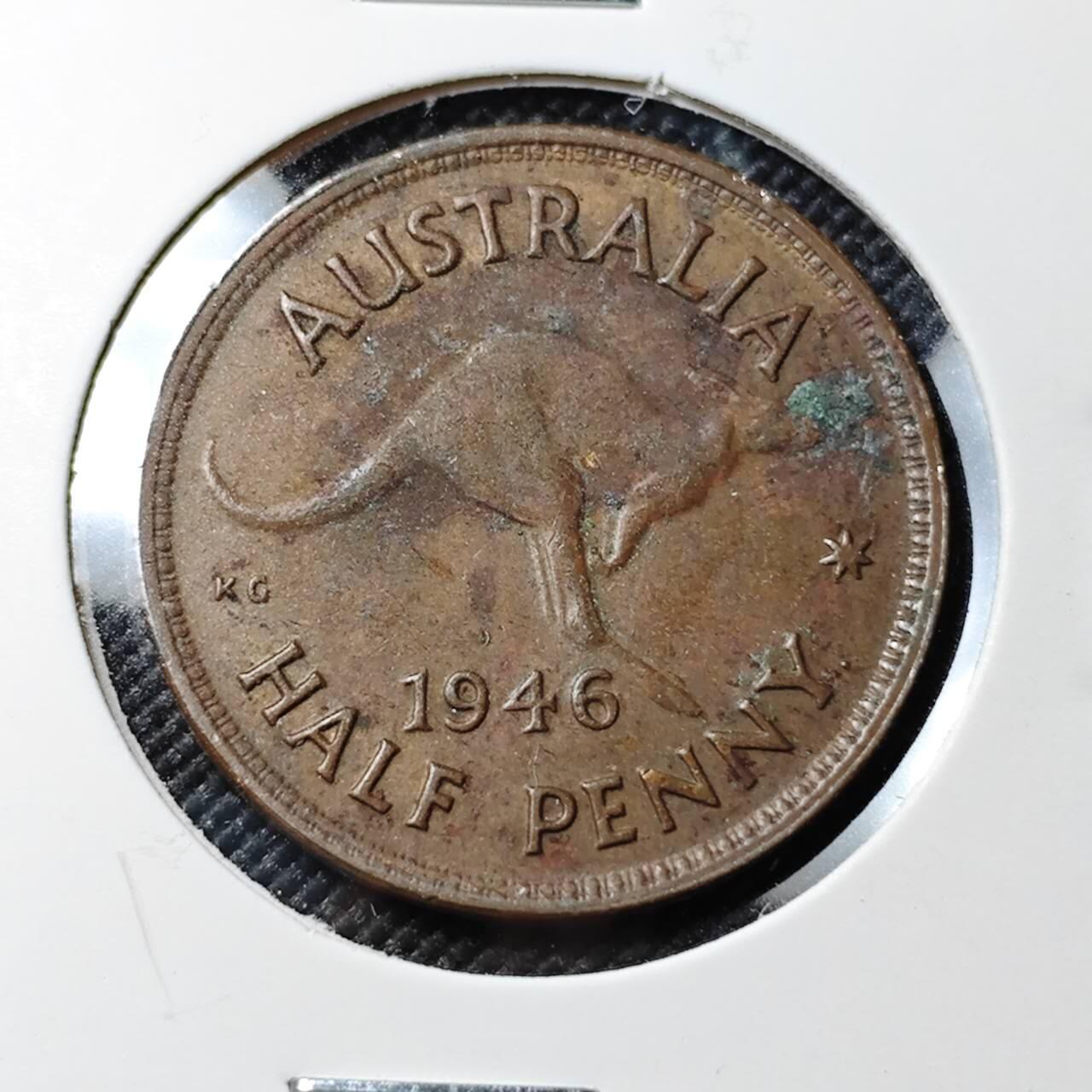 KK钱币收藏小铺  第383期  2月预留时间 周末发货  澳大利亚半便士铜币