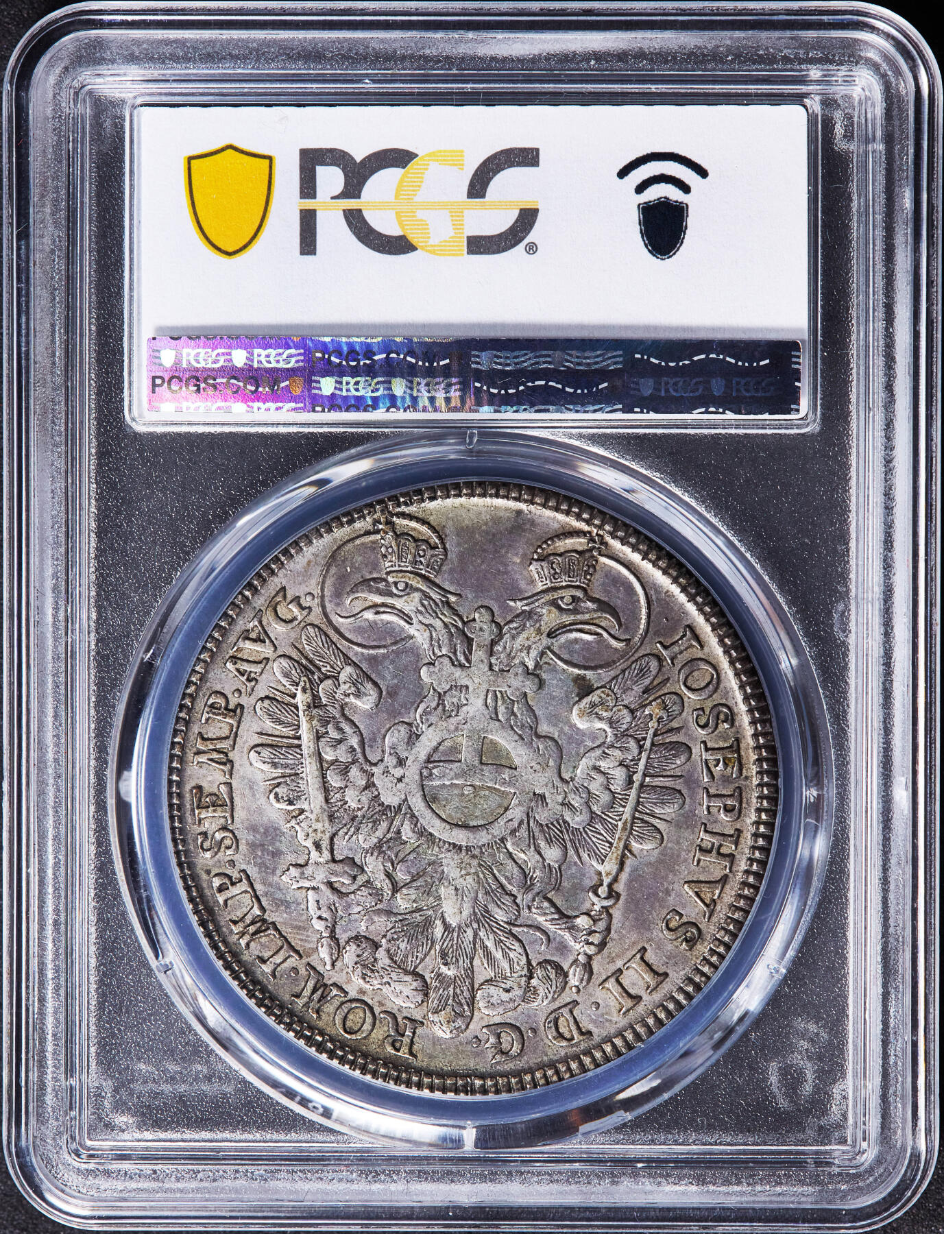 【俄甄集藏】2026年(046)01-07 星期三 晚 19:30 全场包邮 神圣罗马帝国-德国纽伦堡1765年约瑟夫二世SR版城市景观1泰勒大银币，PCGS XF40，原味黄油彩包浆，经典品种