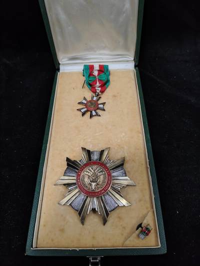 0元起拍勋章 第322期 咸鱼国勋章拍卖专场 1月4日（周日）下午6：00开始 - 银质 马达加斯加 国家功绩勋章 法国亚瑟贝特朗代工