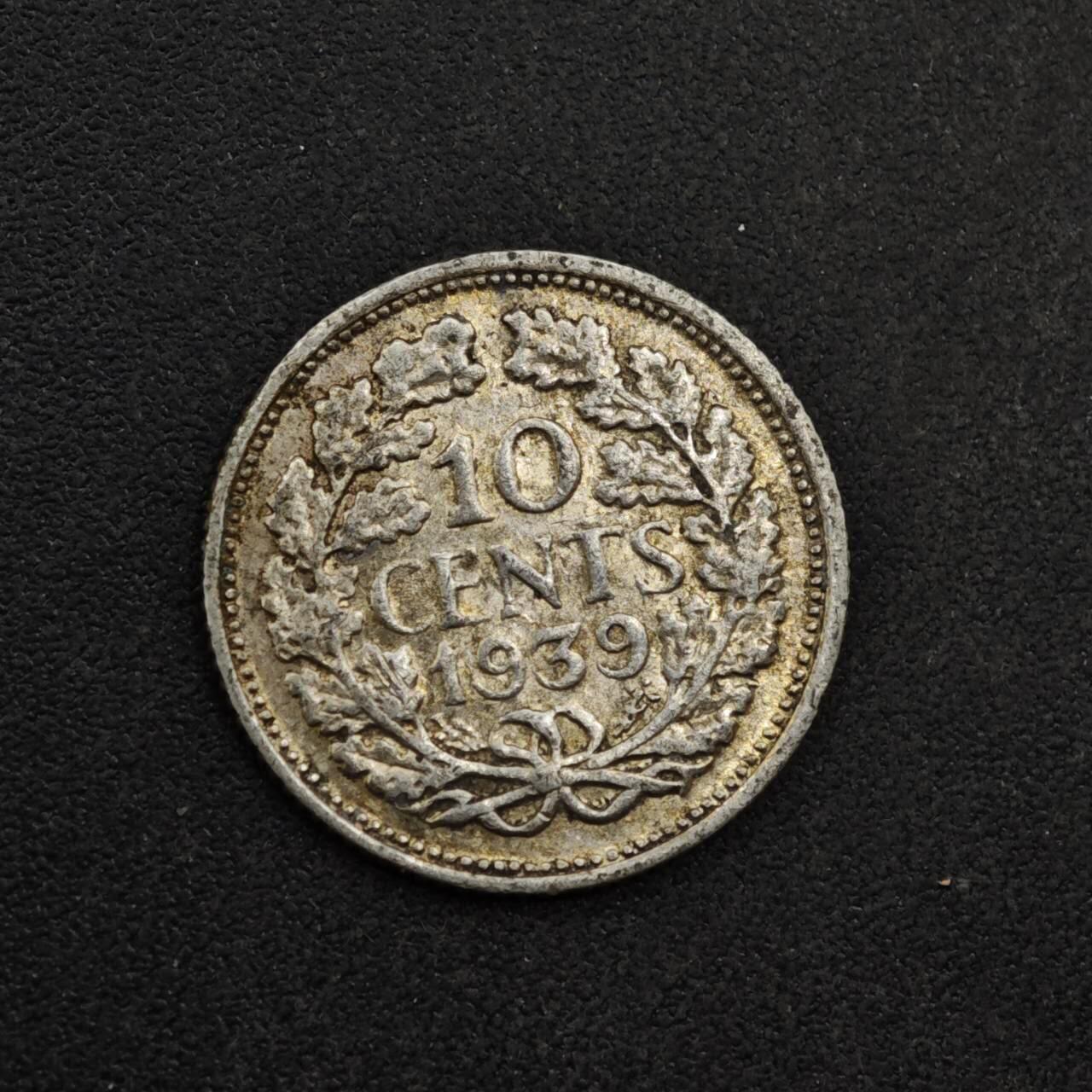 【淘币小摊】限时拍第八百三十九拍  散币银币场  满百包邮可预留两周  周一统一发货  荷兰1939年10分银币 参考银价15