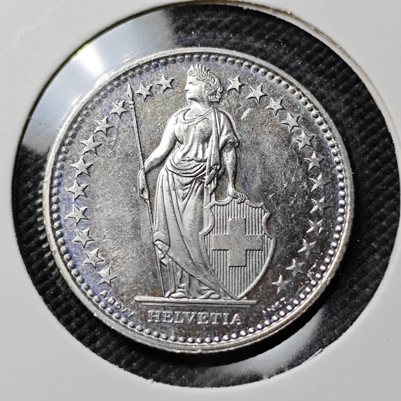 KK钱币收藏小铺  第384期  2月预留时间 周末发货  2007瑞士1法郎