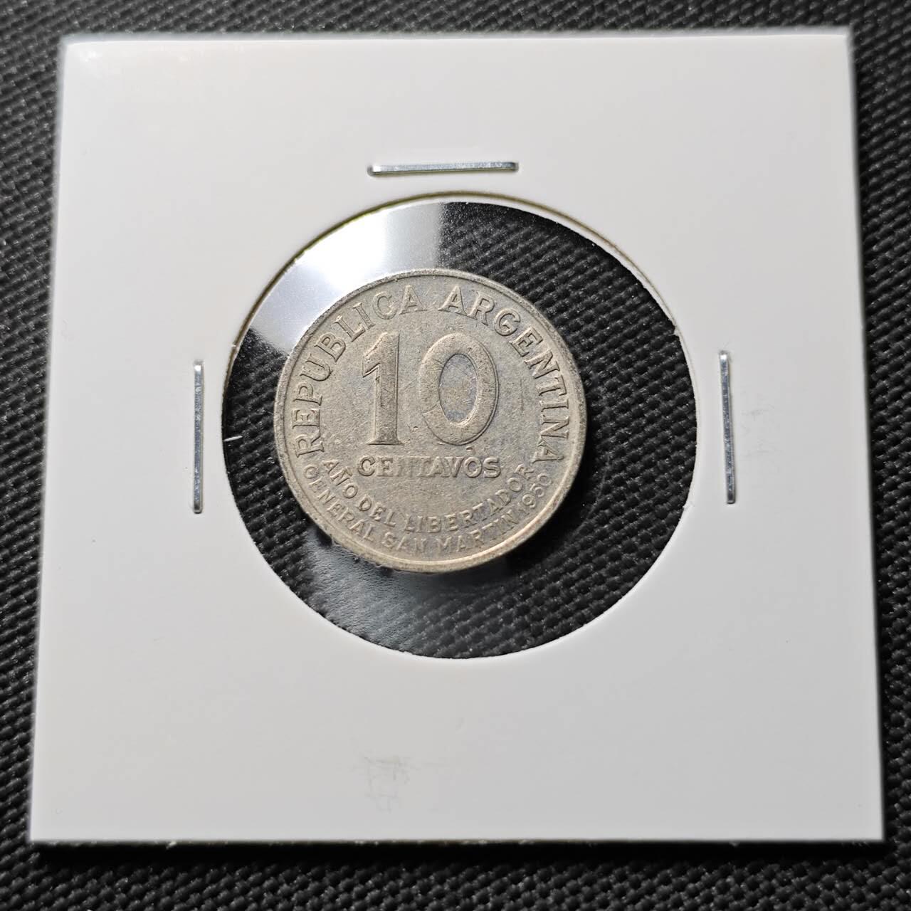 KK钱币收藏小铺  第384期  2月预留时间 周末发货  阿根廷10分纪念币