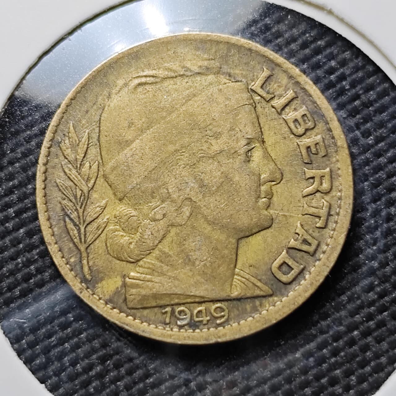 KK钱币收藏小铺  第384期  2月预留时间 周末发货  1949阿根廷10分铜币