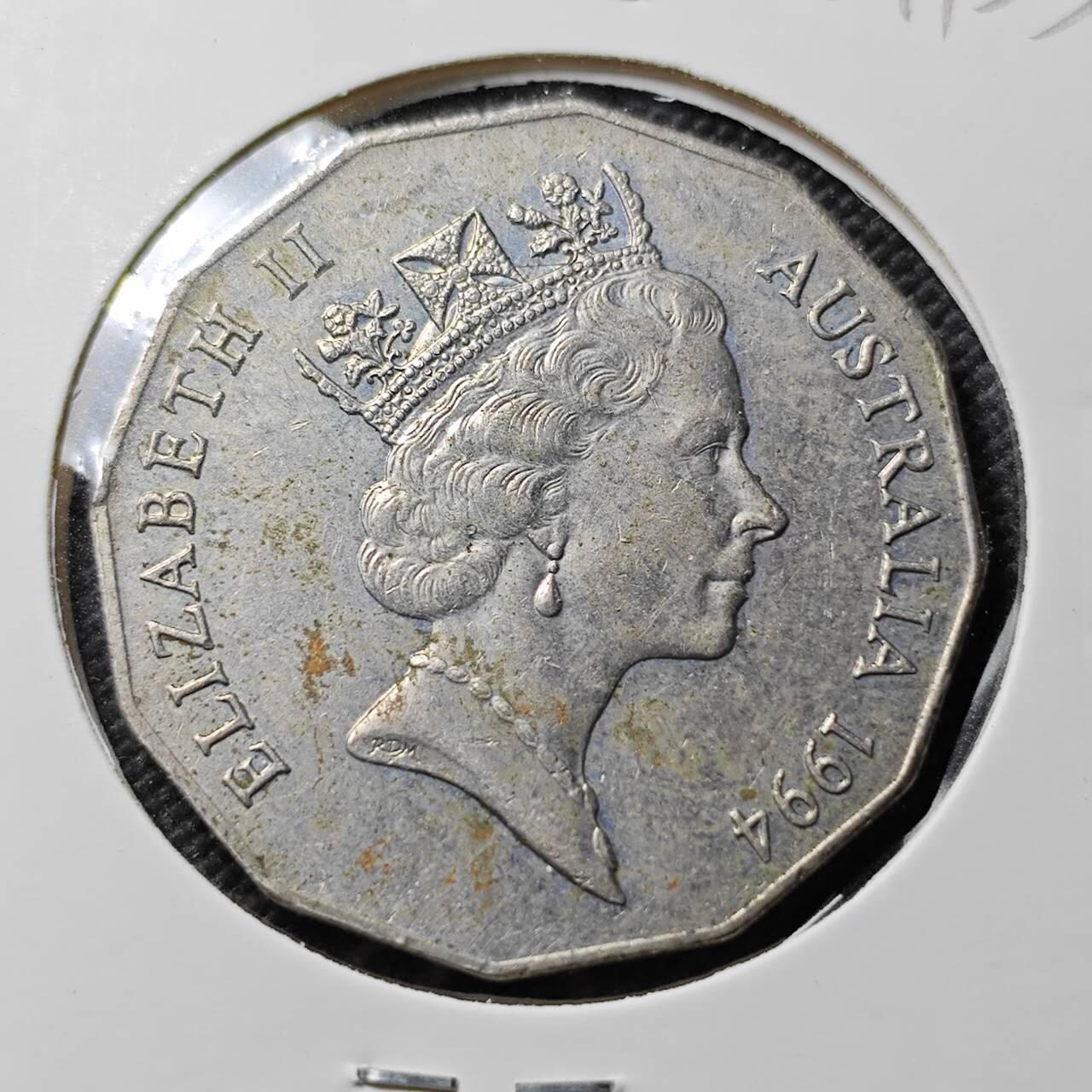 KK钱币收藏小铺  第384期  2月预留时间 周末发货  澳大利亚50分纪念币