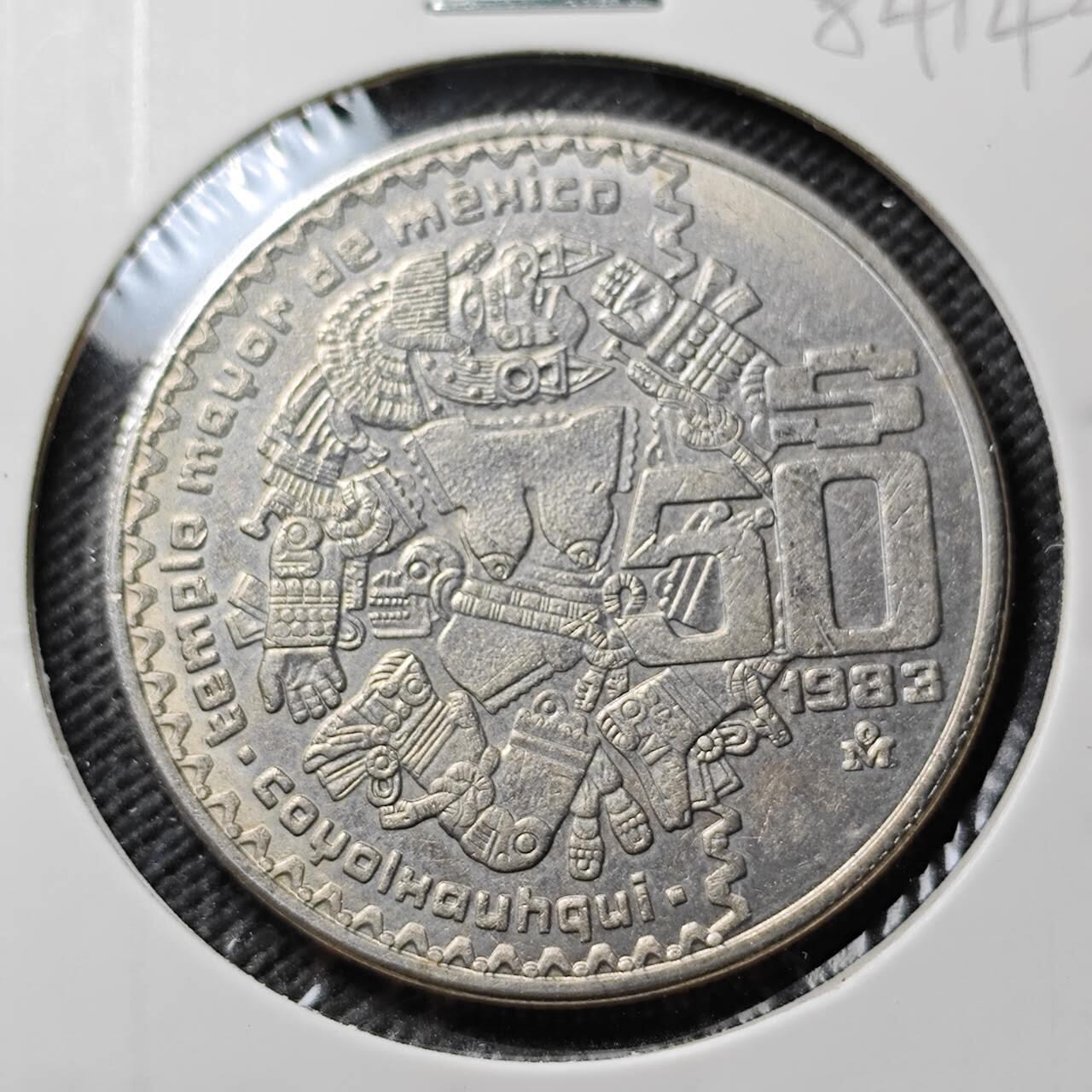 KK钱币收藏小铺  第384期  2月预留时间 周末发货  1983墨西哥50比索 大币！