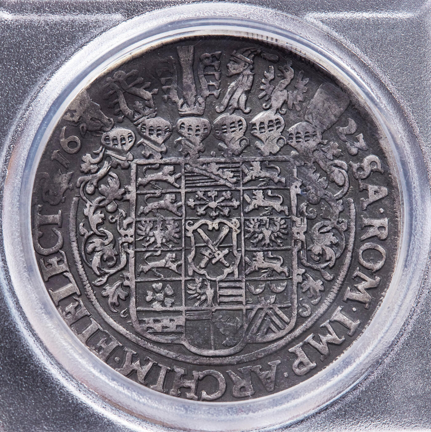 【俄甄集藏】2026年(046)01-07 星期三 晚 19:30 全场包邮 神圣罗马帝国-德国萨克森1623年约翰·格奥尔格一世戎装像1泰勒大银币，PCGS XFD，原味酱彩老包浆，经典品种