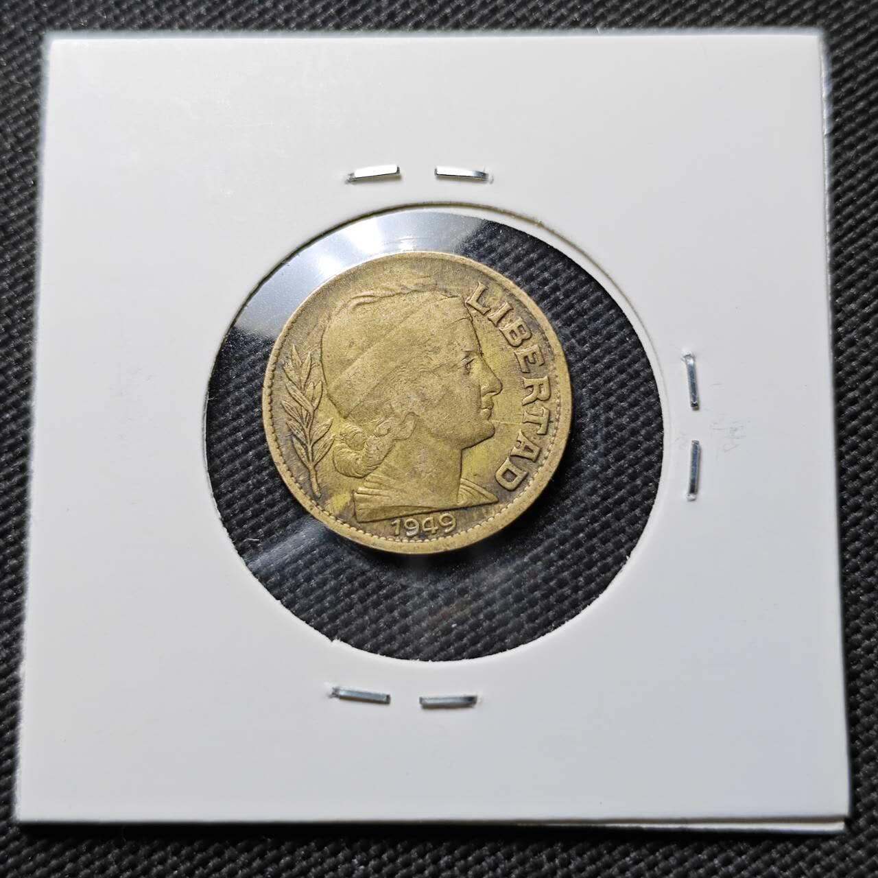 KK钱币收藏小铺  第384期  2月预留时间 周末发货  1949阿根廷10分铜币