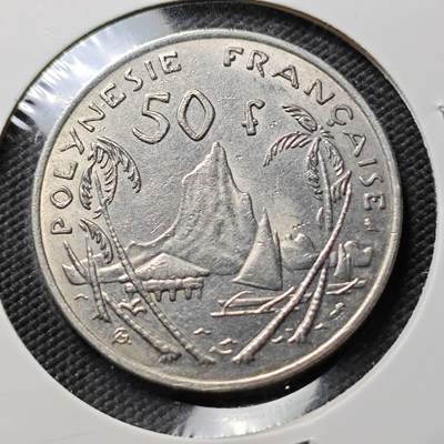 KK钱币收藏小铺  第384期  2月预留时间 周末发货 - 1967 法属新喀里多尼亚50法郎