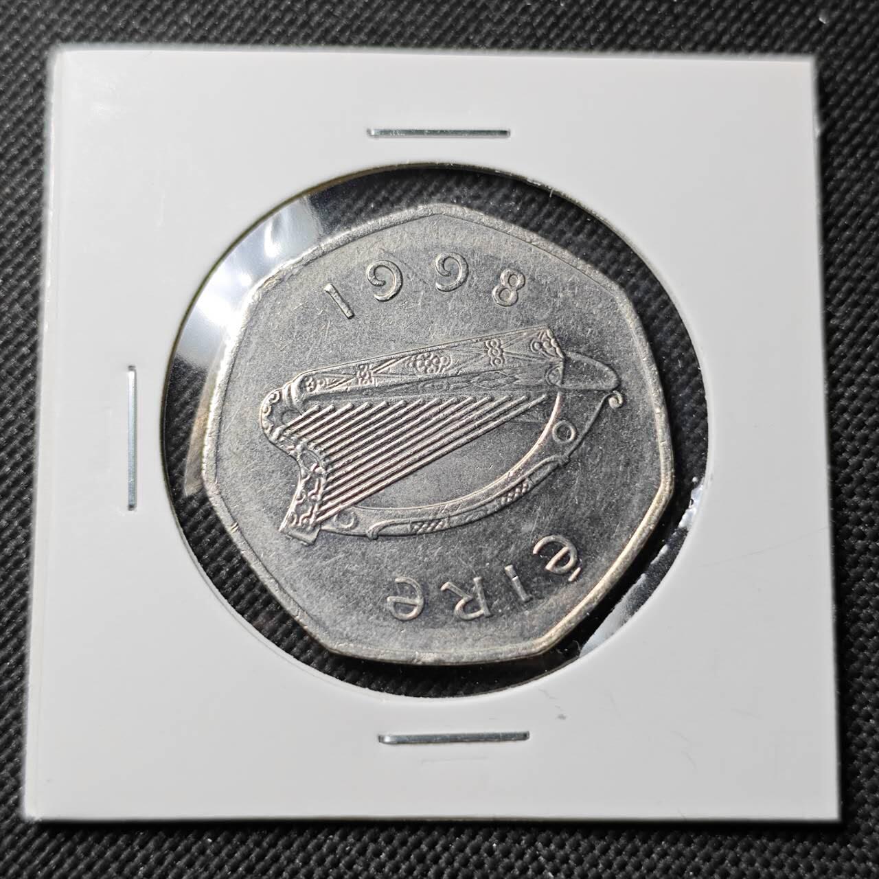 KK钱币收藏小铺  第384期  2月预留时间 周末发货  爱尔兰50分