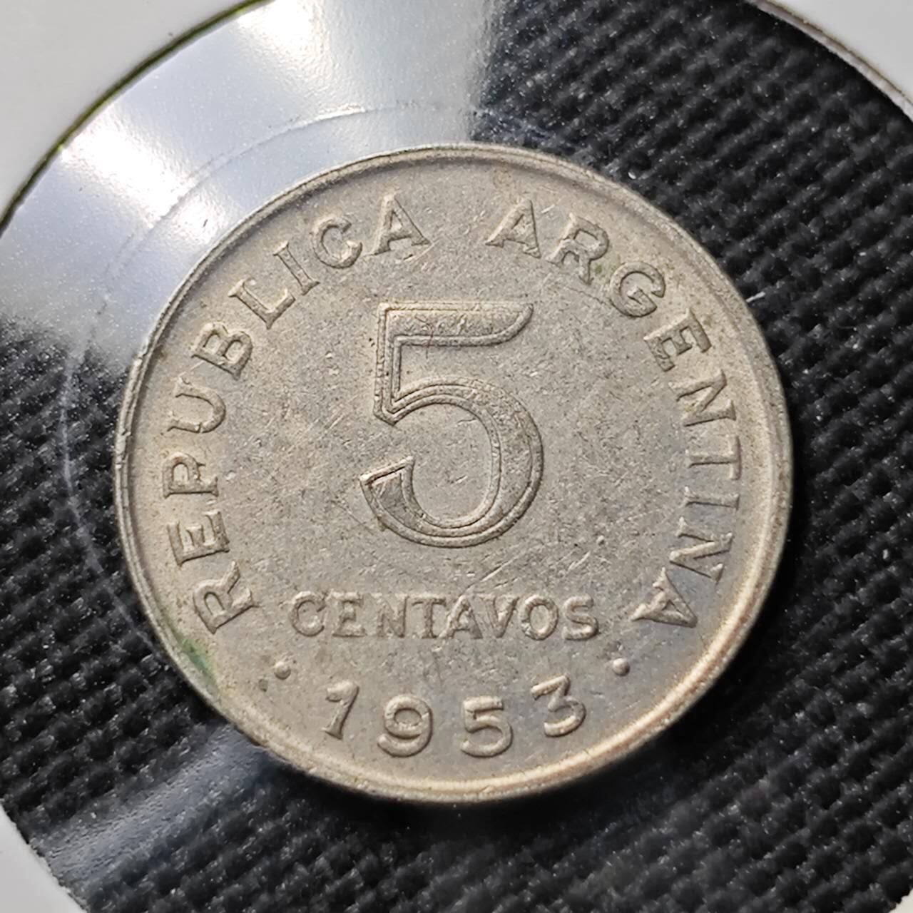 KK钱币收藏小铺  第384期  2月预留时间 周末发货  阿根廷5分