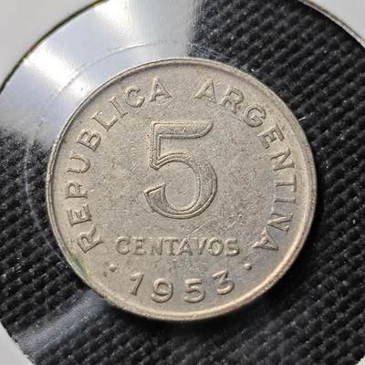 KK钱币收藏小铺  第384期  2月预留时间 周末发货 -  阿根廷5分