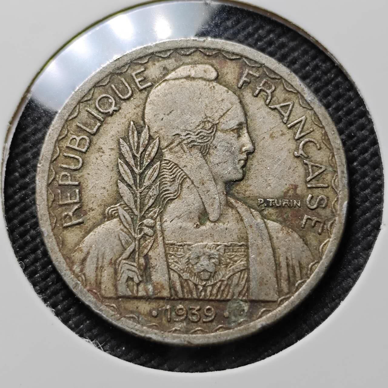 KK钱币收藏小铺  第384期  2月预留时间 周末发货  法属印支20分