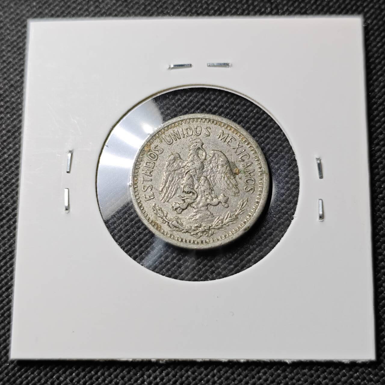 KK钱币收藏小铺  第384期  2月预留时间 周末发货  1907墨西哥5分镍币