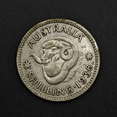 【淘币小摊】限时拍第八百三十九拍  散币银币场  满百包邮可预留两周  周一统一发货  - 澳大利亚1938年乔治六世一先令银币参考银价87