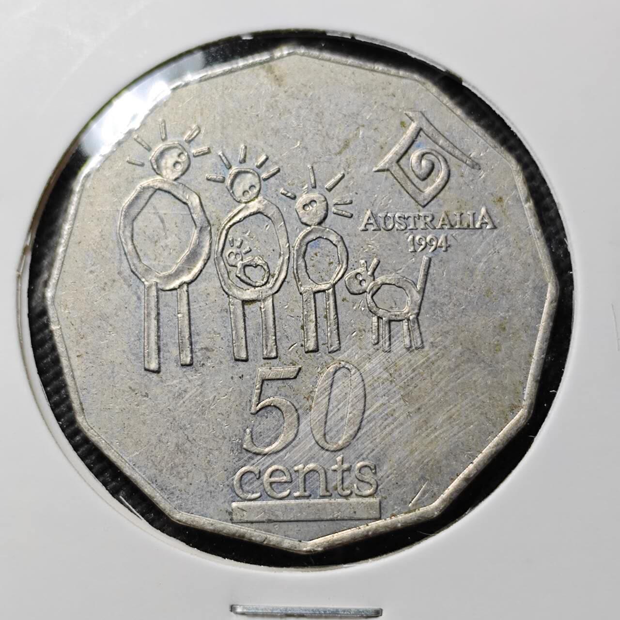 KK钱币收藏小铺  第384期  2月预留时间 周末发货  澳大利亚50分纪念币