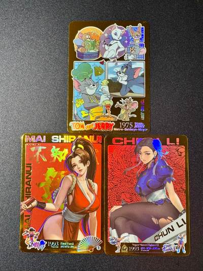 NO.20 好又多金牌大场，新年马到成功！新店点关注不迷路！每周一站式配齐，方便凑单！（周6晚8点截拍，卖家送拍0抽成！） - 京珞卡牌 拳皇 不知火舞与春丽 猫和老鼠 3张 彩闪