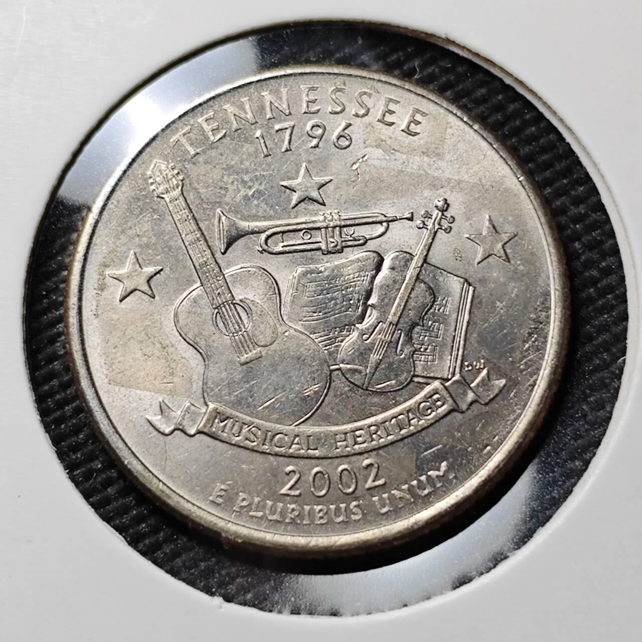 KK钱币收藏小铺  第384期  2月预留时间 周末发货  美国25分纪念币 好品