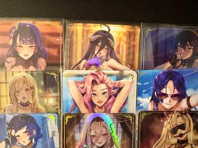 NO.20.5 好又多妹卡大赏，祝你新年旺桃花~只能从此链接进的专场！新店点关注不迷路~每周一站式配齐，方便凑单！（周5晚9点截拍，卖家送拍免费！） - 玩卡秀 动漫女主合集一套9张 卡背都是艺术版 彩闪