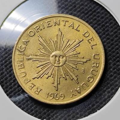 KK钱币收藏小铺  第384期  2月预留时间 周末发货 -  1969乌拉圭5比索
