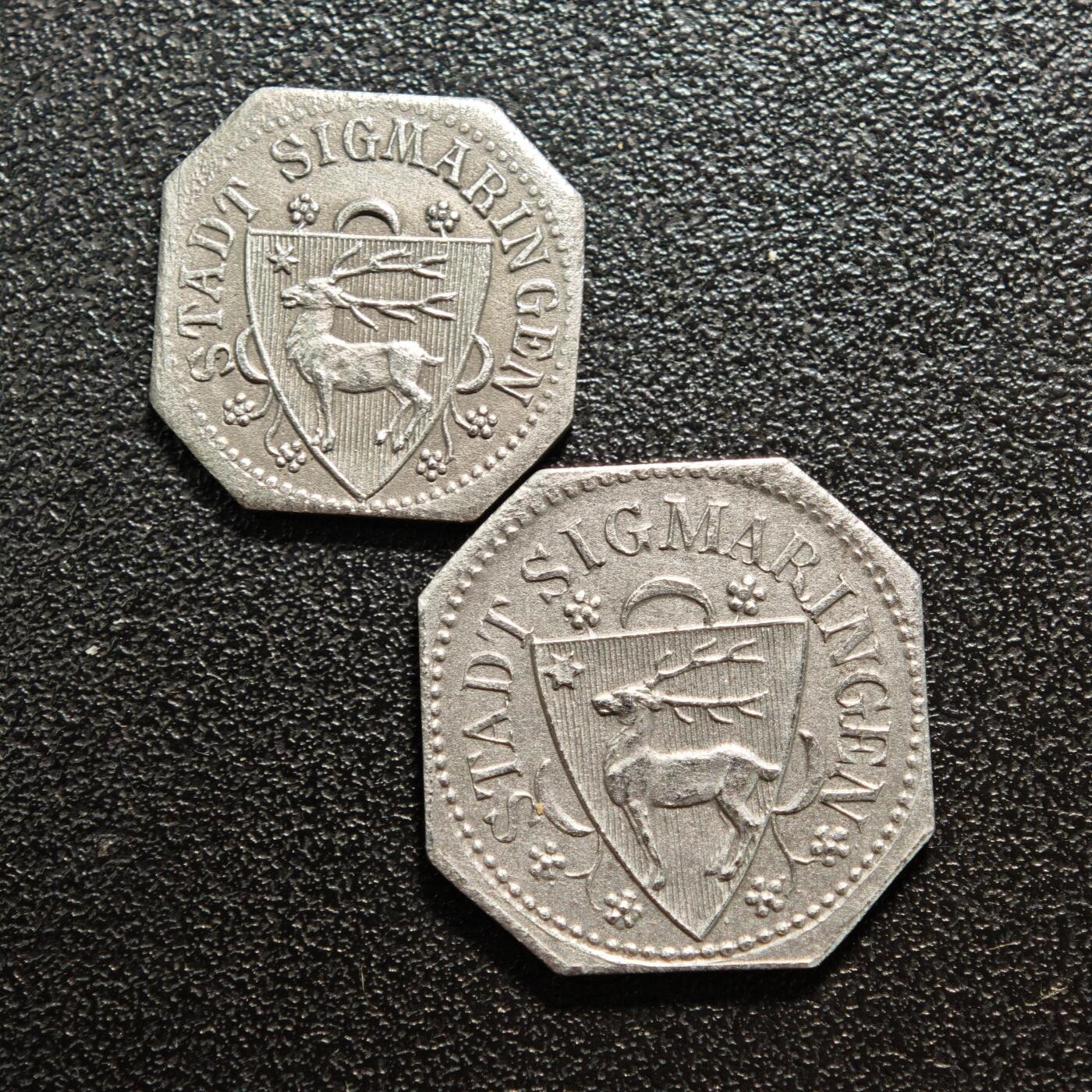 【德藏】世界币章拍卖第160期 德国 德紧硬币 2枚一组