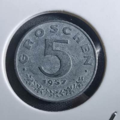 沼泽如烟--第950场 - 奥地利1957年5格罗申