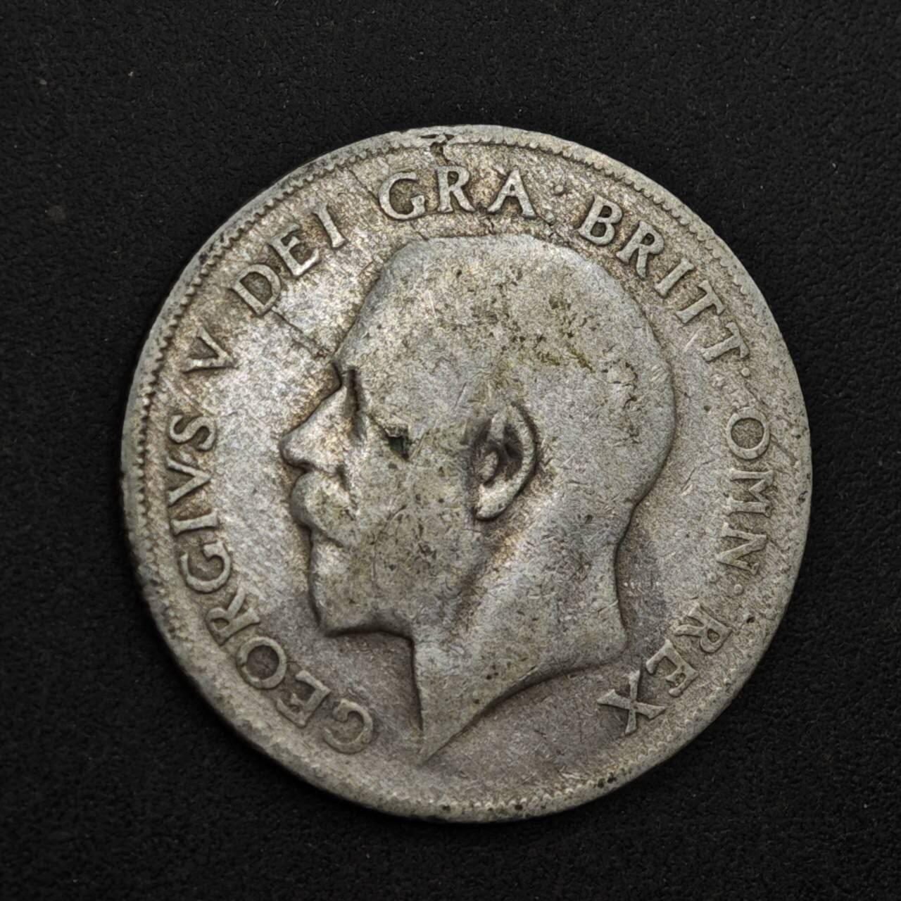 【淘币小摊】限时拍第八百三十九拍  散币银币场  满百包邮可预留两周  周一统一发货  英国1922年乔治五世一先令银币参考银价47