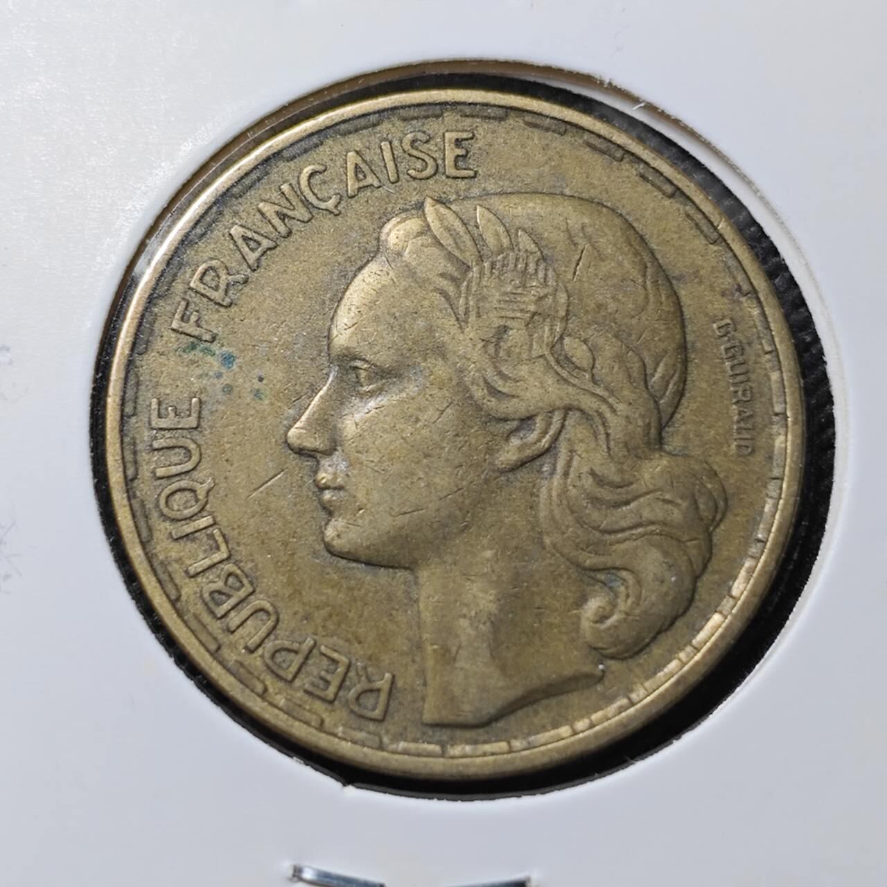 KK钱币收藏小铺  第384期  2月预留时间 周末发货  1951法国50法郎