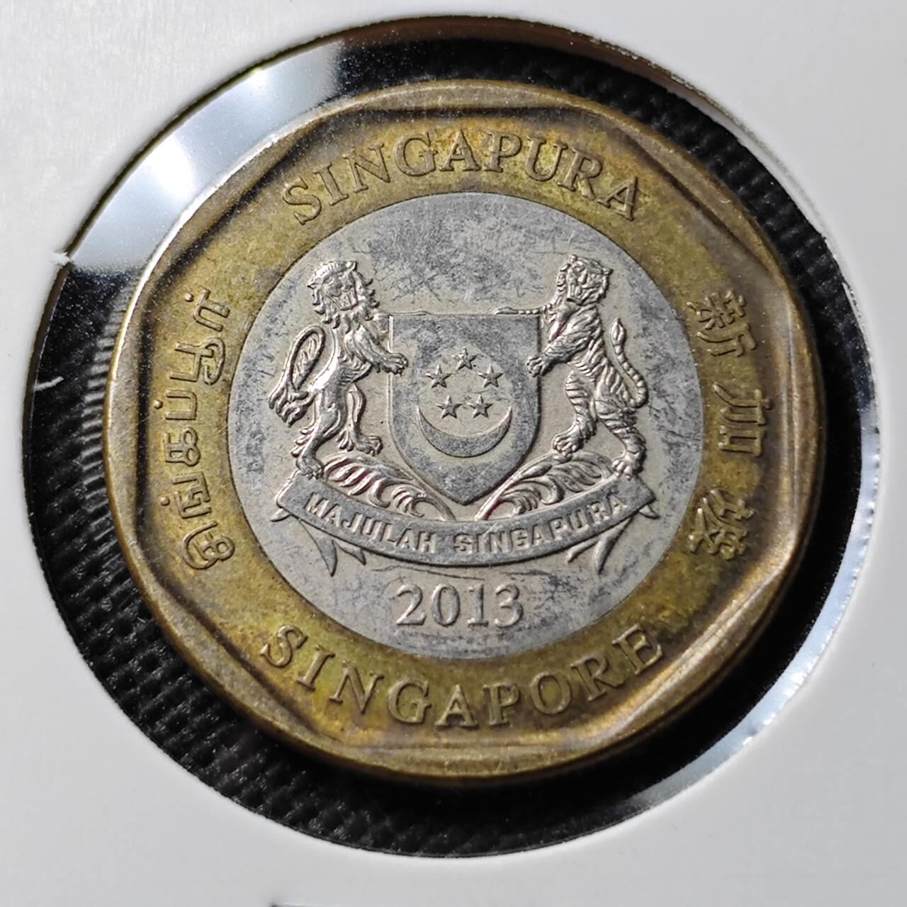 KK钱币收藏小铺  第384期  2月预留时间 周末发货  新加坡1元