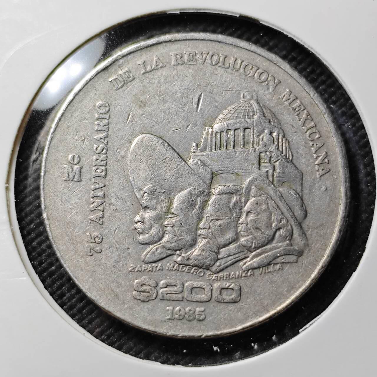 KK钱币收藏小铺  第384期  2月预留时间 周末发货  墨西哥200比索纪念币