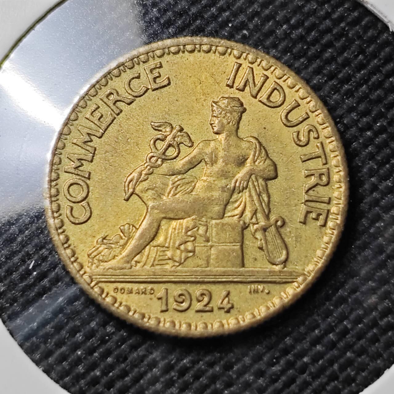 KK钱币收藏小铺  第383期  2月预留时间 周末发货  1924法国50分