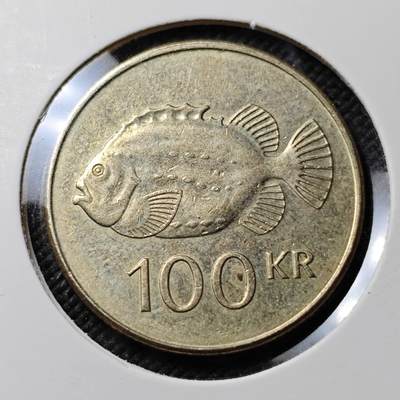 KK钱币收藏小铺  第383期  2月预留时间 周末发货 -  冰岛100克朗