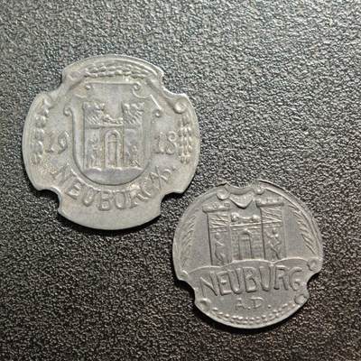 【德藏】世界币章拍卖第160期 - 德国 德紧硬币 2枚一组