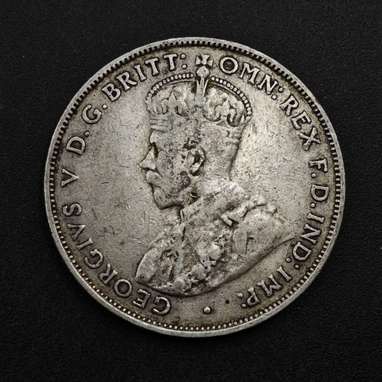 【淘币小摊】限时拍第八百三十九拍  散币银币场  满百包邮可预留两周  周一统一发货  澳大利亚1934年乔治五世弗洛林银币参考银价175