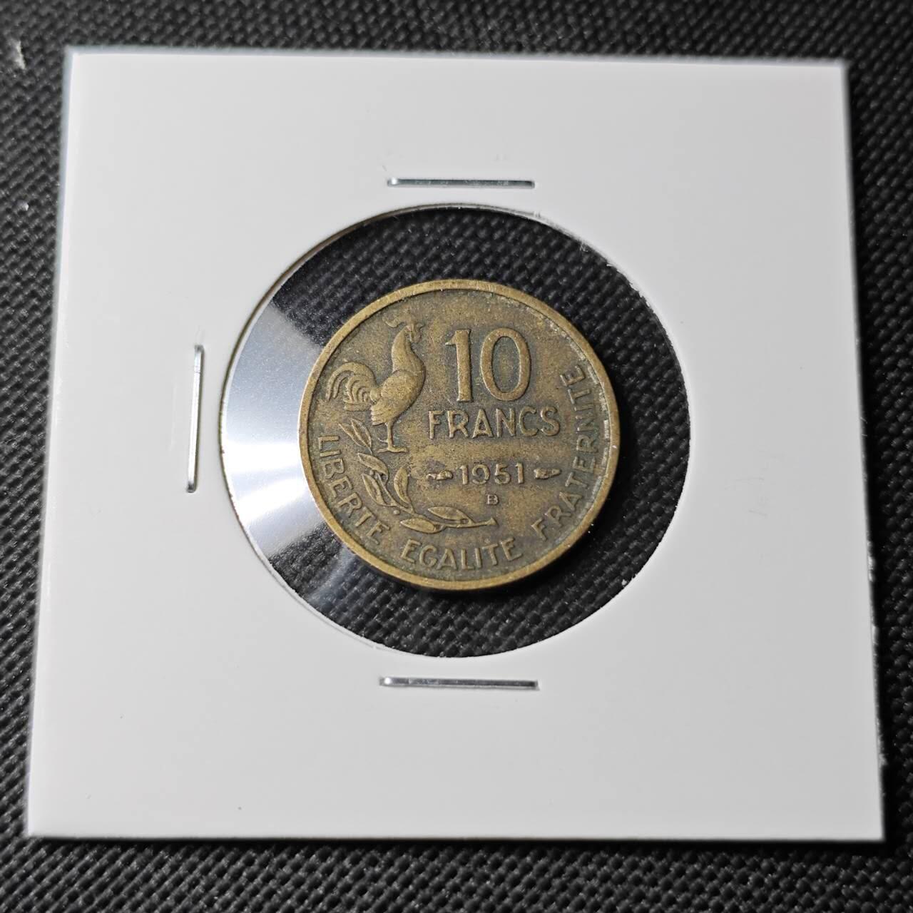 KK钱币收藏小铺  第385期  2月预留时间 周末发货  法国10法郎