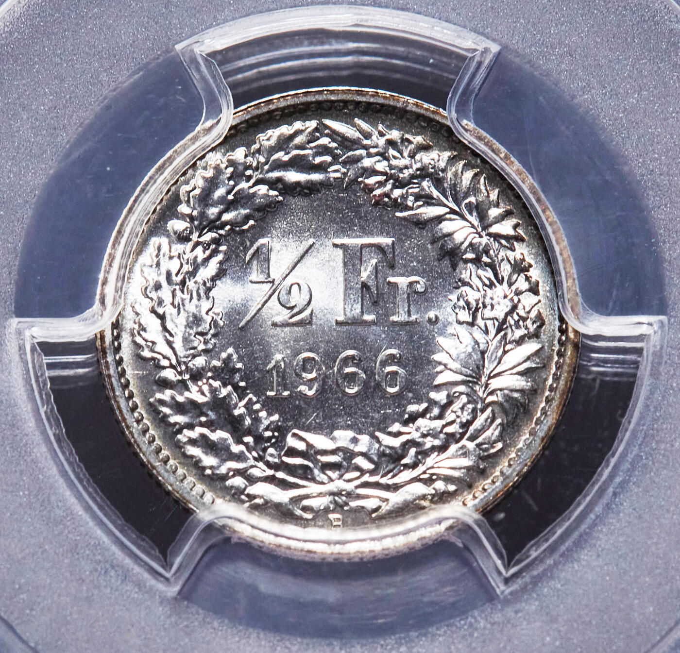 【俄甄集藏】2026年(046)01-07 星期三 晚 19:30 全场包邮 瑞士1964-1966年1/2、1、2法郎银币高分3枚一组，PCGS MS67，顶级转光品相