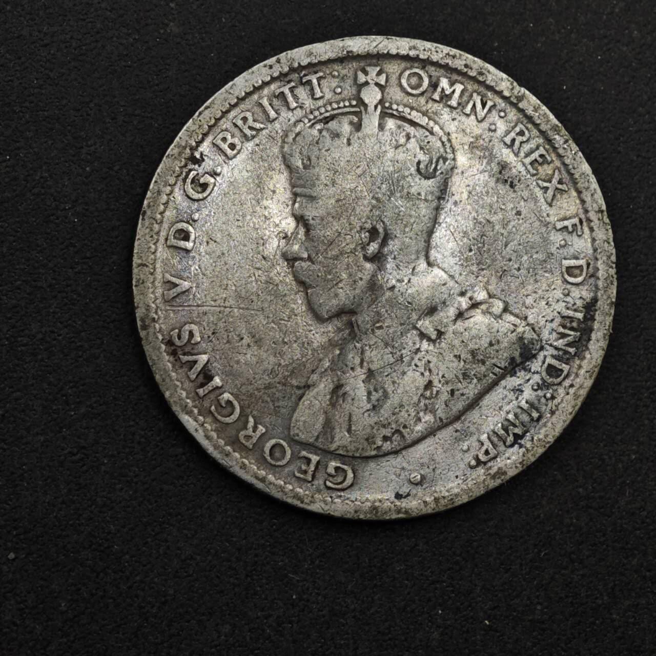 【淘币小摊】限时拍第八百三十九拍  散币银币场  满百包邮可预留两周  周一统一发货  澳大利亚1918年乔治五世一先令银币参考银价87