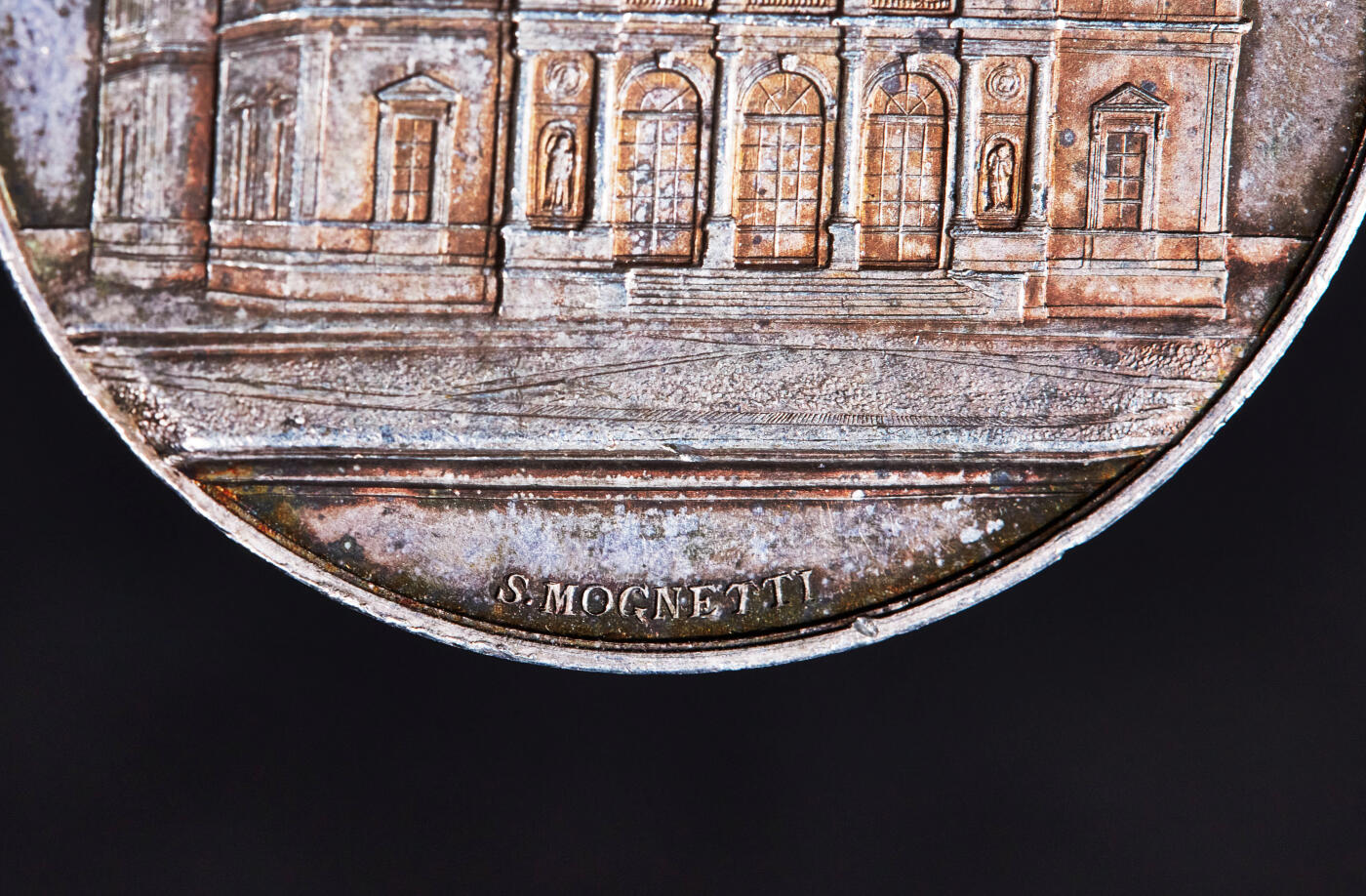 【俄甄集藏】2026年(046)01-07 星期三 晚 19:30 全场包邮 瑞士19世纪日内瓦音乐学院表彰音乐成就银质奖章，直径：41mm，重量：34.19克，黄油彩包浆，类精制底板按