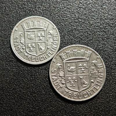 【德藏】世界币章拍卖第160期 - 德国 德紧硬币 2枚一组