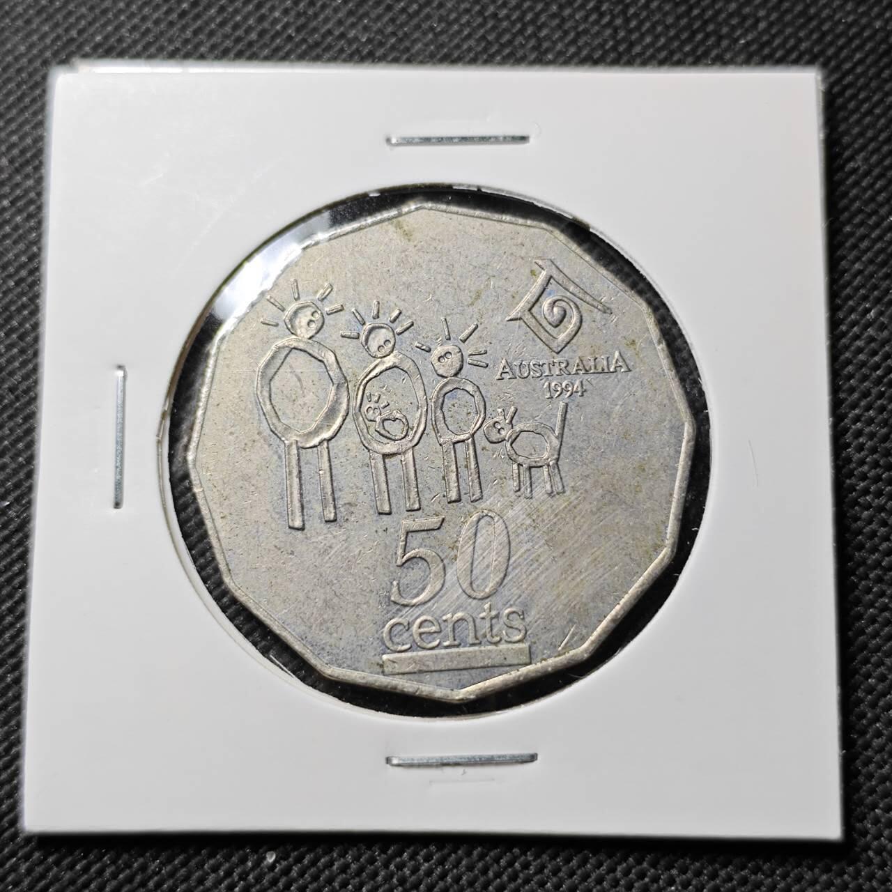 KK钱币收藏小铺  第384期  2月预留时间 周末发货  澳大利亚50分纪念币